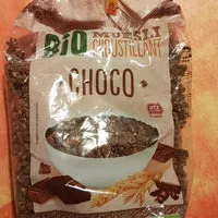 Mängden socker i muesli croustillant bio choco