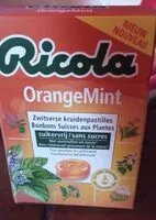 Mängden socker i Ricola Orangemint