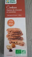 Mängden socker i cookies pépites de chocolat noisettes