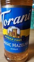 Mängden socker i Torani Sugar Free Classic Hazelnut Syrup