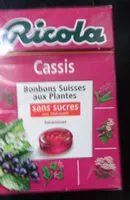 Mängden socker i Ricola bonbons Suisse aux plantes sans sucre