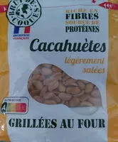 Mängden socker i cacahuètes légèrement salées