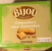 Mängden socker i Financiers aux amandes