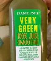 Mängden socker i Very Green 100% Juice Smoothie