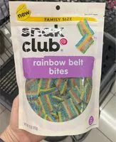 Mängden socker i Rainbow belt bites
