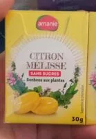Mängden socker i Citron mélisse