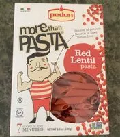 Mängden socker i Red lentil pasta