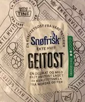 Mängden socker i Hvit geitost