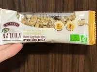 Mängden socker i Barrita de frutos secos con nueces