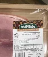 Mängden socker i Jambon  cuit