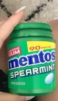 Mängden socker i Chewing gum mentos spearmint