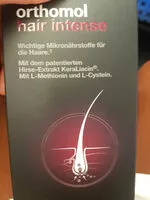 Mängden socker i orthomol hair intense