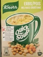 Mängden socker i Quick Soup Erbs mit Croutons