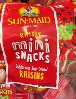 Mängden socker i Sun maid