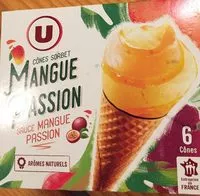 Mängden socker i Cones sorbet mangue passion