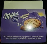 Mängden socker i Milka soft baked cookie ×2
