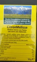 Mängden socker i citron-melisse