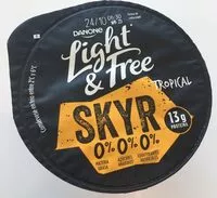 Mängden socker i Light & Free skyr tropical