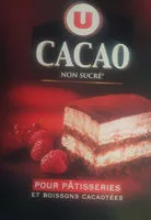 Mängden socker i cacao non sucré