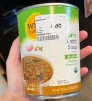 Mängden socker i Organic lentil soup