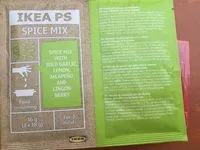 Mängden socker i Ikea PS spice mix