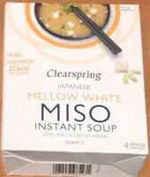 Mängden socker i Mellow white Miso Instant soup