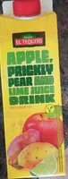 Mängden socker i Apple, prickly pear and lime juice drink
