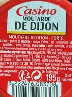 Mängden socker i Moutarde de Dijon