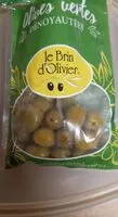 Mängden socker i Olives vertes dénoyautées
