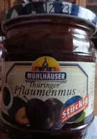 Mängden socker i Thüringer Pflaumenmus stückig