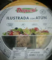 Mängden socker i ilustrada de atún con vinagreta balsamica