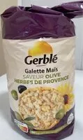 Mängden socker i Galette Maïs saveur Olive Herbes de Provence