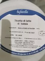 Mängden socker i Ricotta di latte di bufala