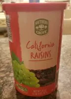 Mängden socker i California raisins