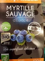 Mängden socker i Myrtille sauvage d'Europe