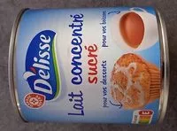 Mängden socker i Lait concentré sucré