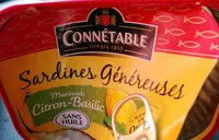 Mängden socker i sardines généreuses