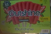 Mängden socker i Fruits bars - Strawberry