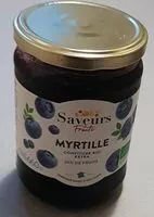 Mängden socker i Confiture bio extra Myrtille