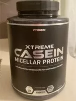 Mängden socker i Xtreme casein micellar protein