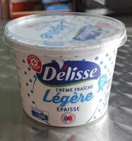 Mängden socker i Crème fraîche légère épaisse 15% matières grasses