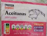 Mängden socker i Mortadela con aceitunas