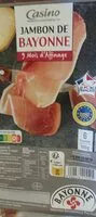 Mängden socker i Jambon de Bayonne Casino 9 mois d'affinage