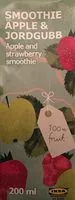 Mängden socker i Smoothie Äpple & Jorgubb