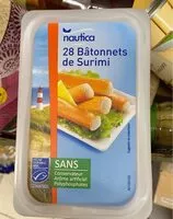 Mängden socker i Bâtonnets de surimi