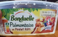 Mängden socker i Piémontaise au poulet rôti
