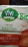 Mängden socker i Fette biscottate vivi verde bio