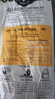 Mängden socker i pain intégral levain à l'ancienne