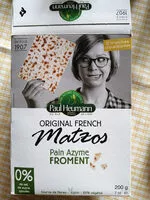 Mängden socker i Pain Azyme Froment