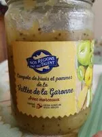 Mängden socker i Compote de kiwis et pommes